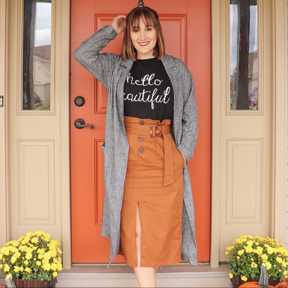 Paperbag Midi Skirt ❤️HP❤️ - Picture 2 of 9